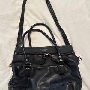 Black Leather Kate Spade Handbag